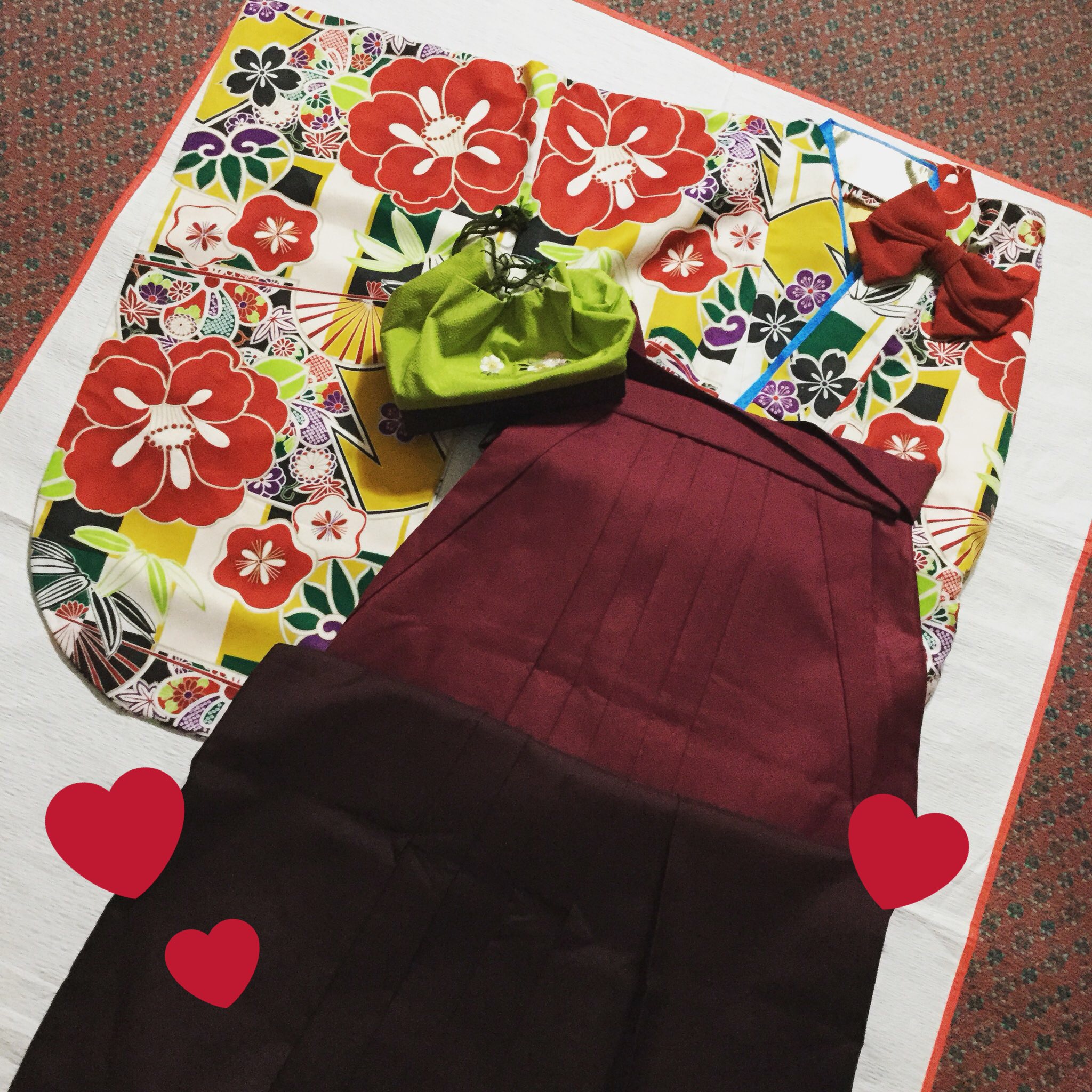 レトロな袴でお散歩
