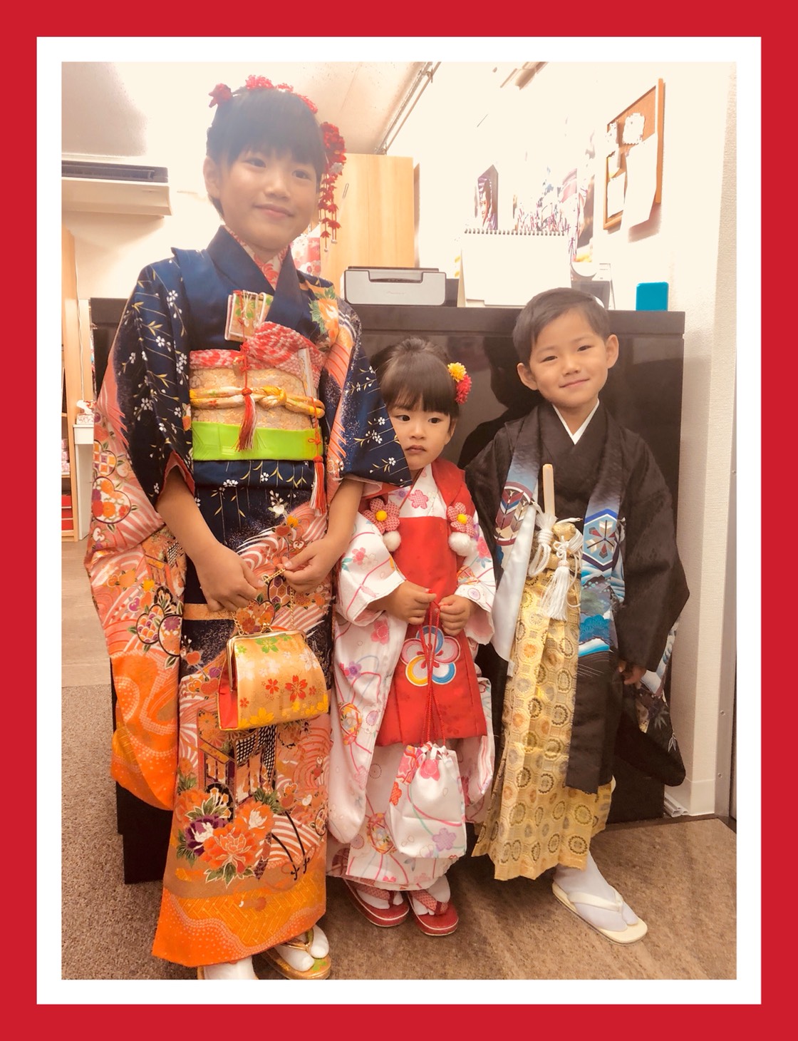 姉弟で七五三☆♪☆|着物レンタルVASARA渋谷店