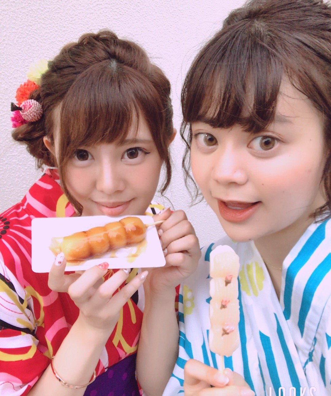 着物de食べ歩き♪