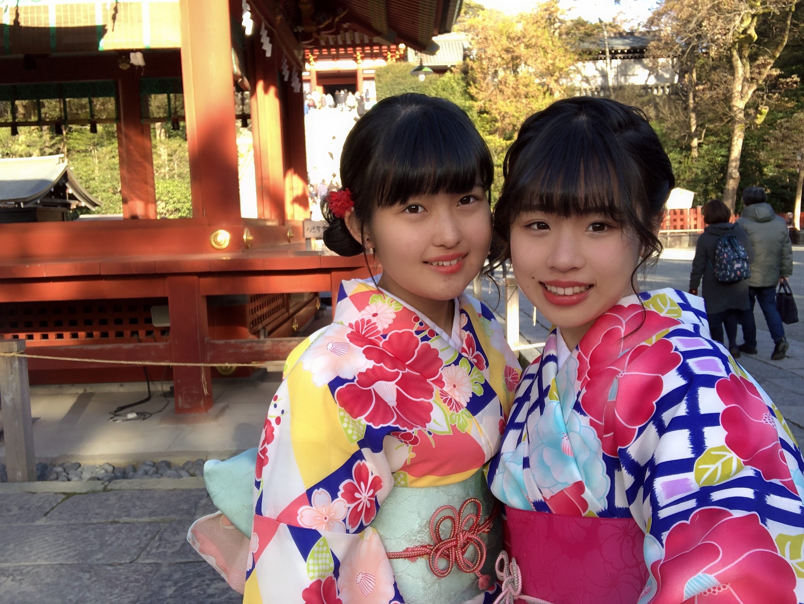 映えを狙う♡きもの女子こそ鎌倉٩(๑>∀<๑)۶♪