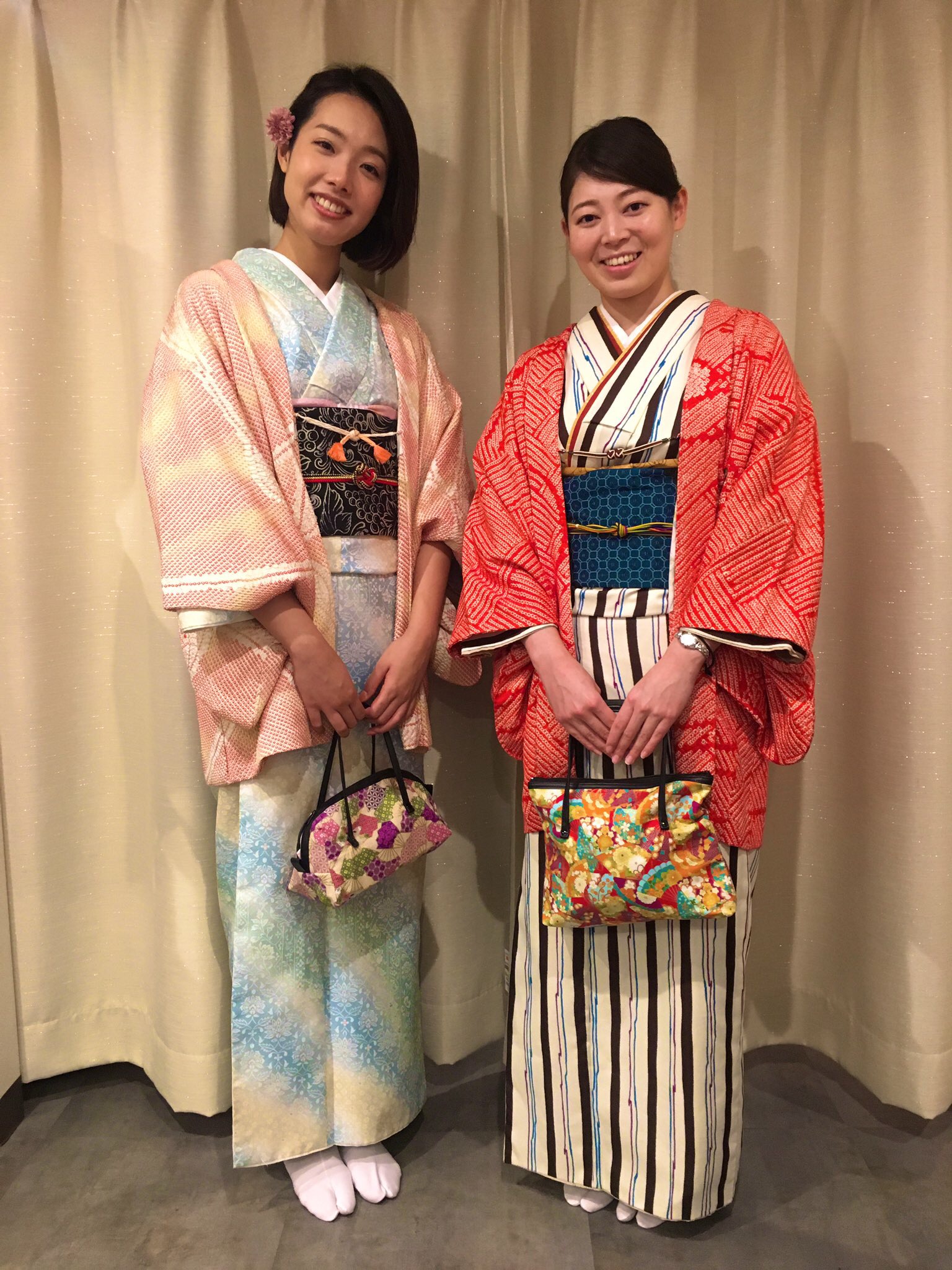 お揃いの羽織りで、、、