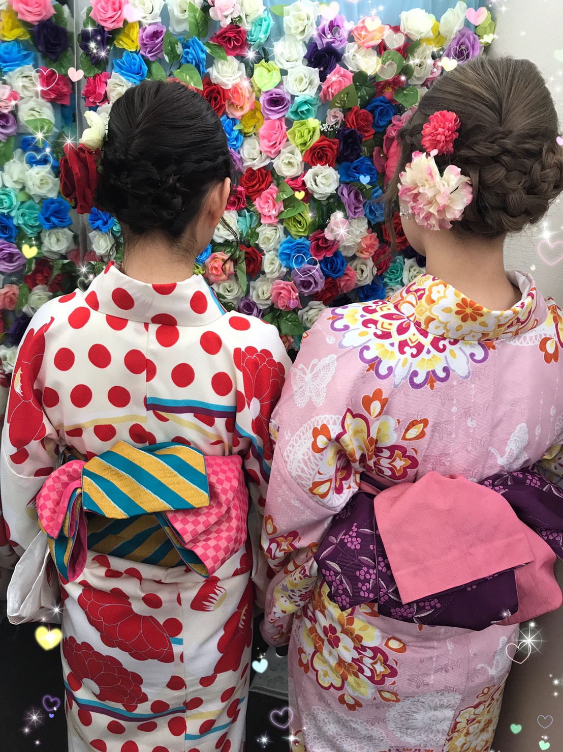 お友達とお出掛け(^_-)-☆着物レンタルVASARA渋谷店