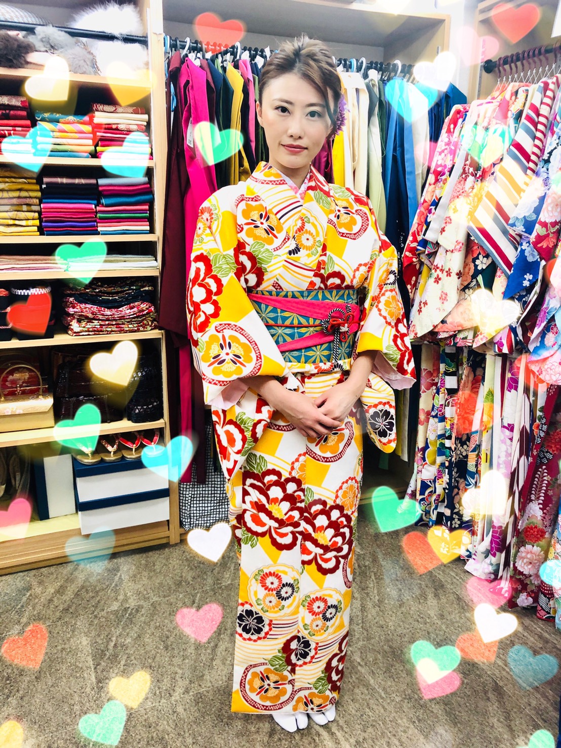 小紋スリースタープラン★☆★｜着物レンタルVASARA渋谷店