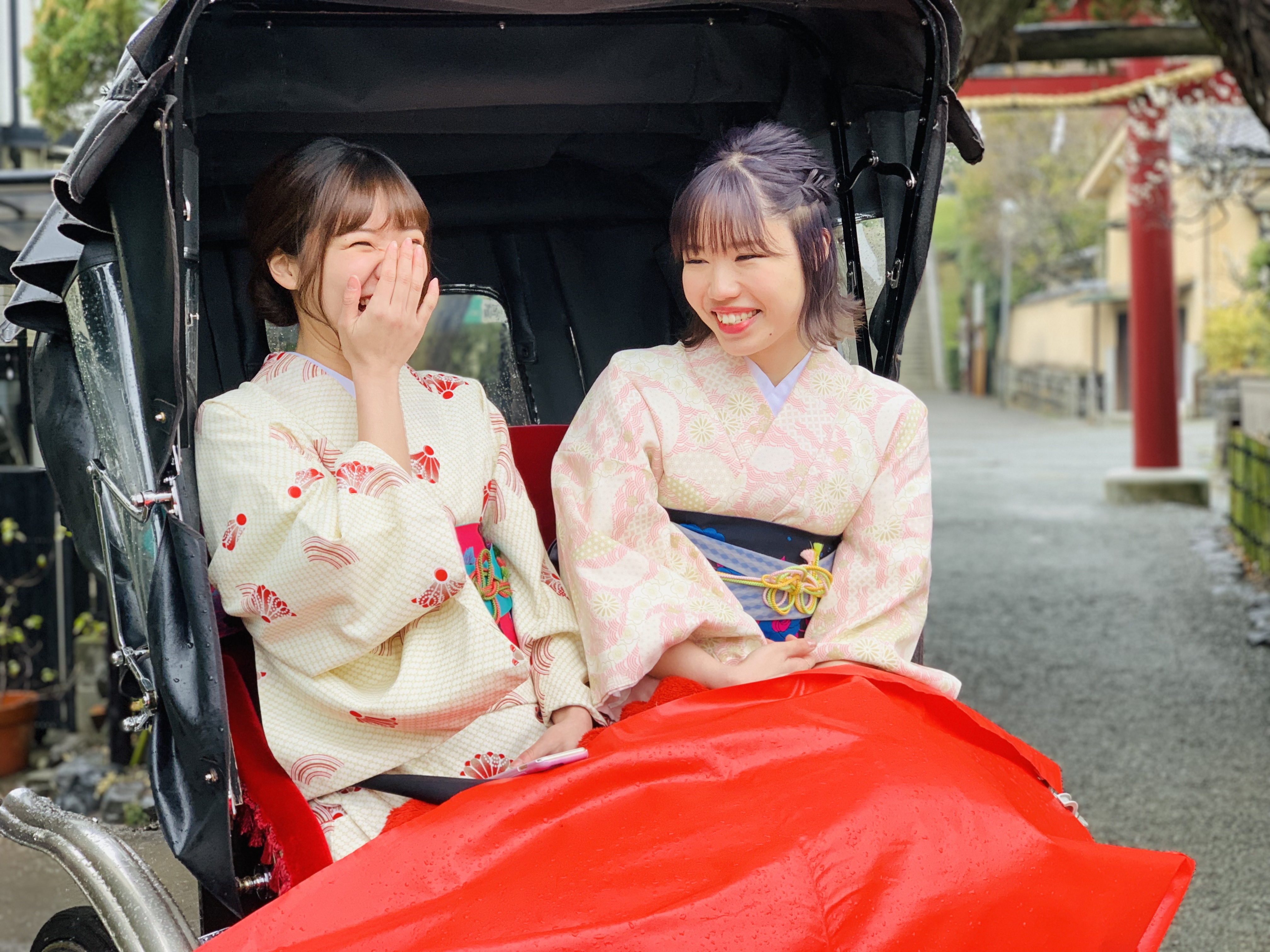 人力車で女子会♪