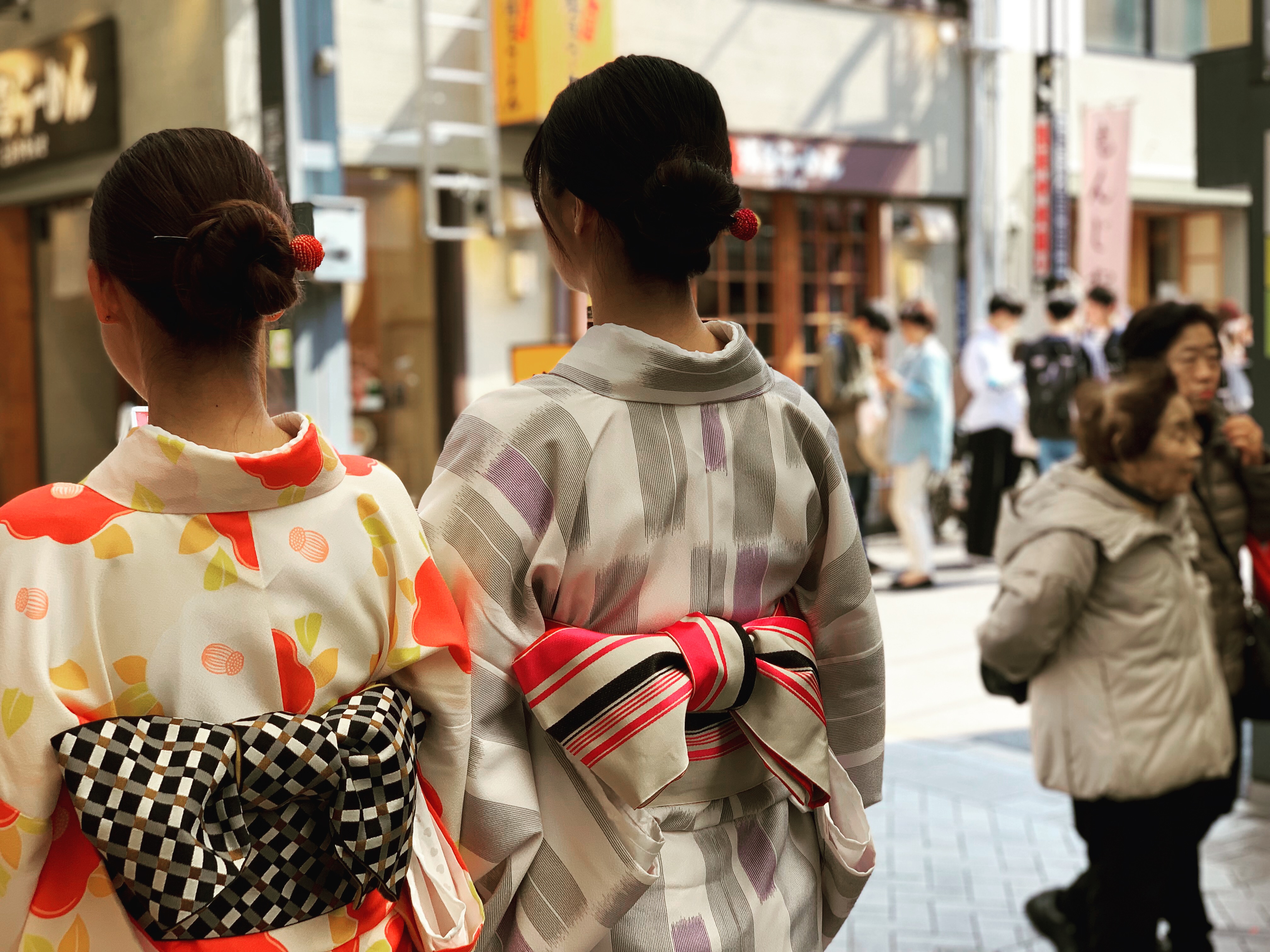 着物でお散歩
