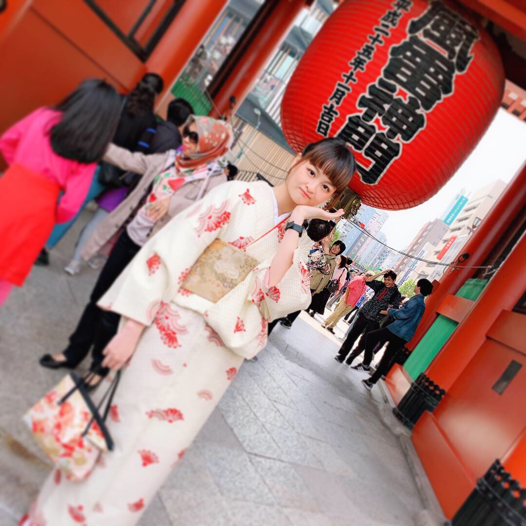 浅草散策にはお着物を♡