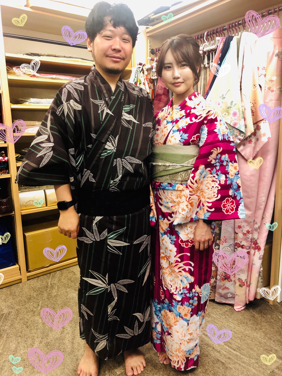 浴衣デート♡♡|浴衣レンタルVASARA渋谷店