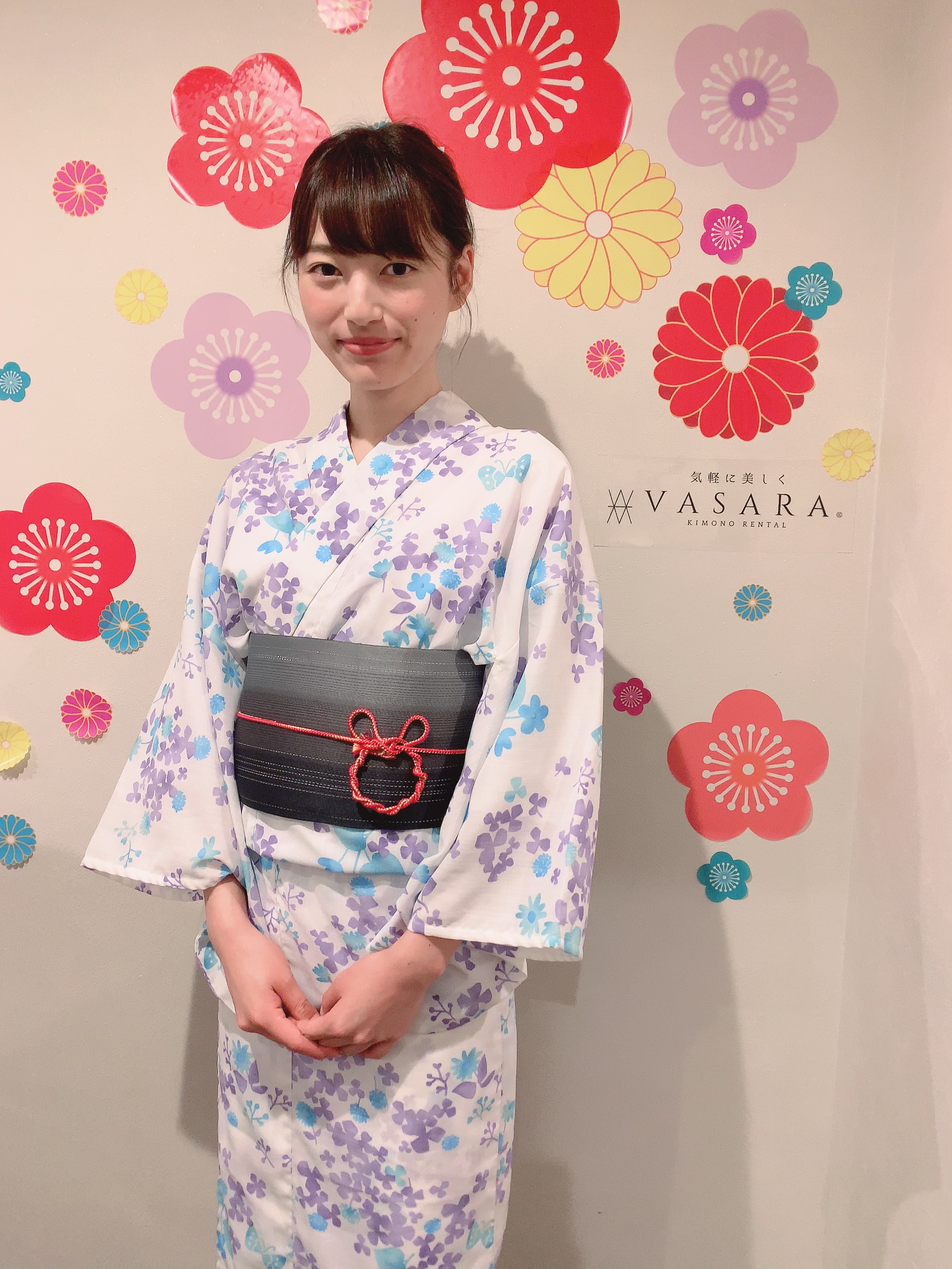 浴衣2スターとミッキー帯締めで決まり！！