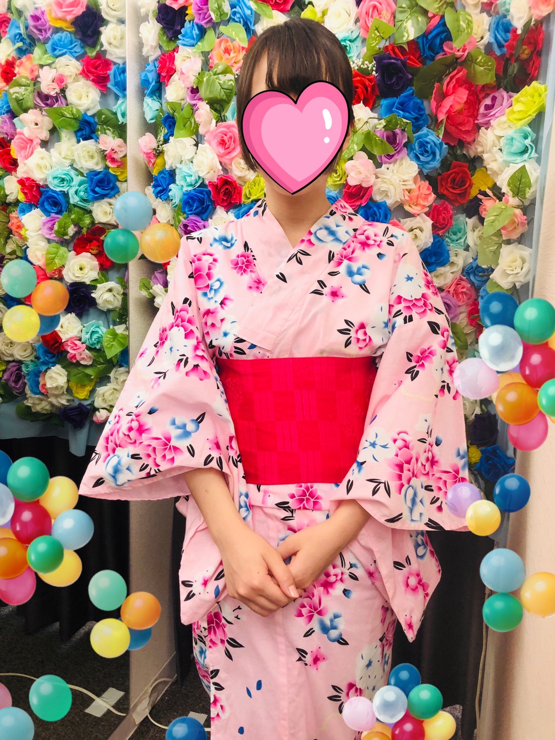 ピンクコーデ♡｜浴衣レンタルVASARA渋谷店