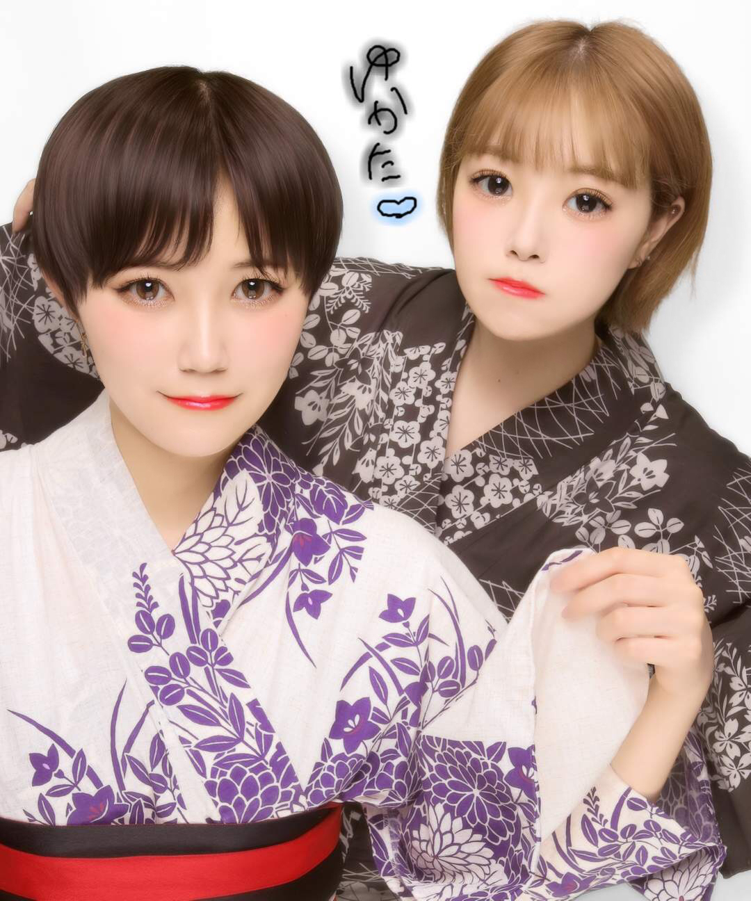浴衣プリクラ╰(*´︶`*)╯