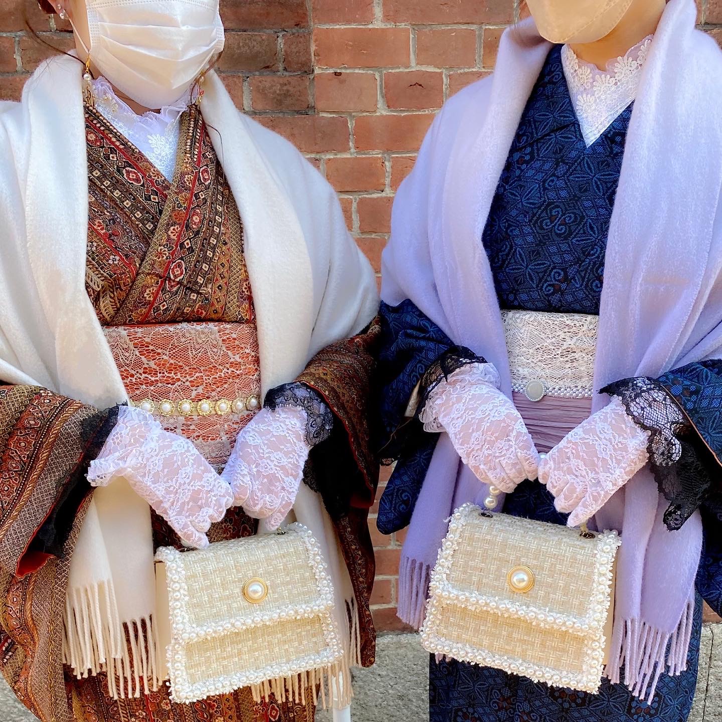 ショール羽織ってお出かけ♪