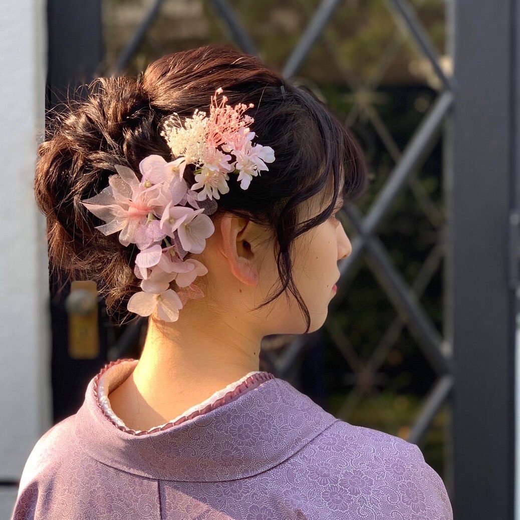 新作コーデ×ヘアセットツースター×花飾りプレミアム