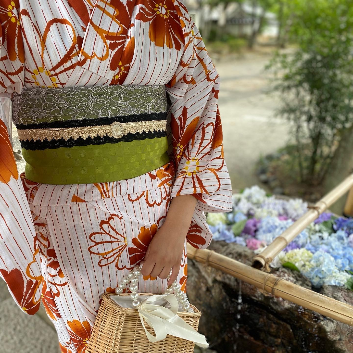 浴衣を着て阿知神社にお出かけ♪