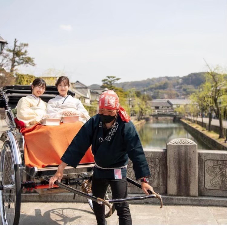 人力車と浴衣でインスタ映え♪