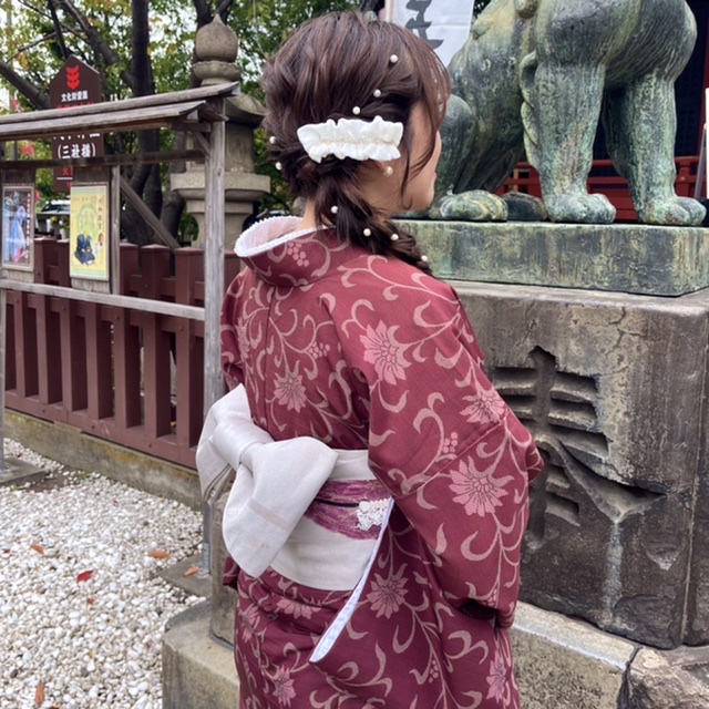 寒い日は着物で決まり！