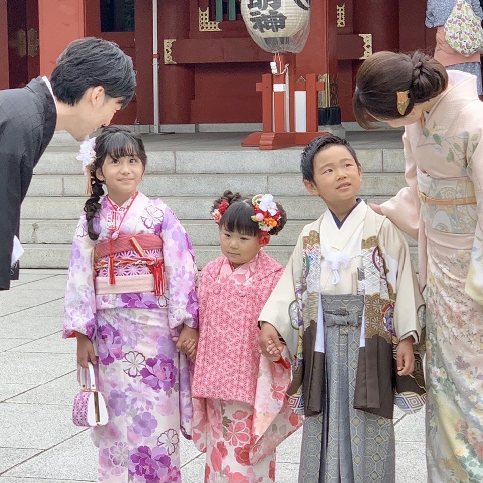 七五三で家族写真撮影★
